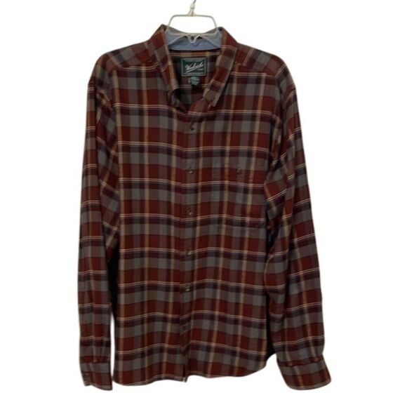 Woolrich Plaid Cotton Flannel Button Down Shirt Mens Size Extra Large - Picture 1 of 12